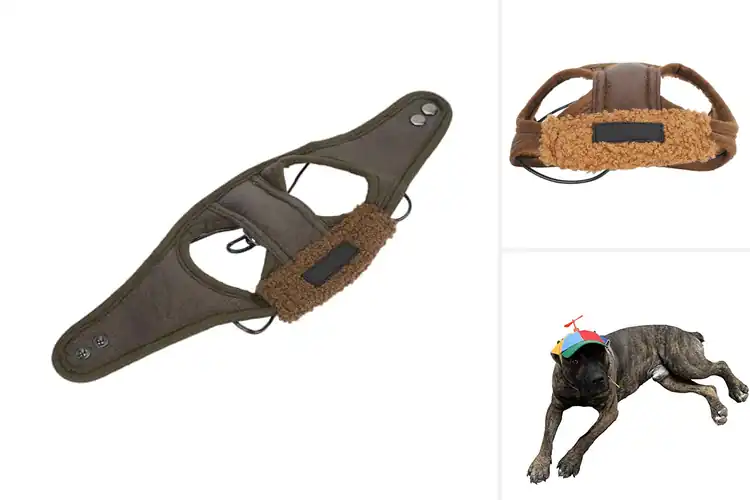 Detailed view of Best Adjustable Rope Fit For Dog Aviator Hat