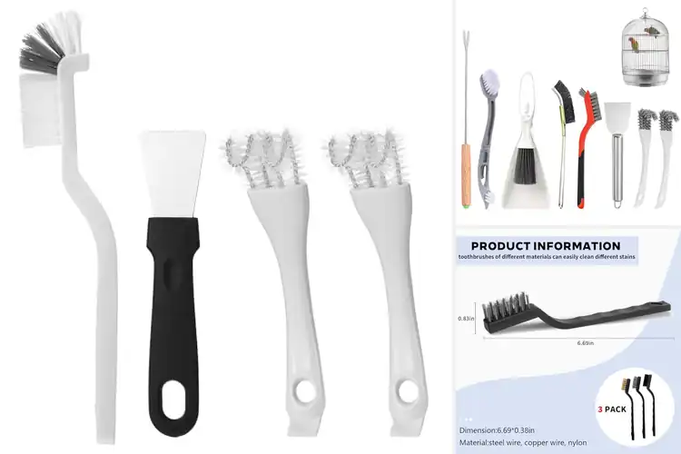 Detailed view of Best Bird Cage Cleaning Brush Set