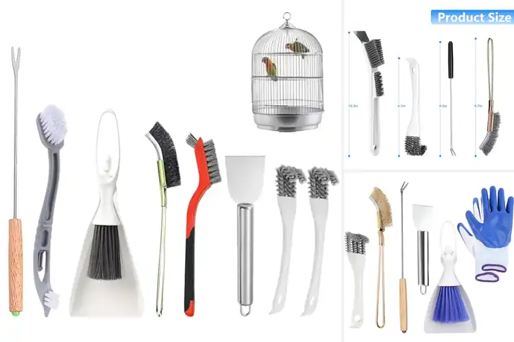 Detailed view of Best Bird Cage Cleaning Tools Kits