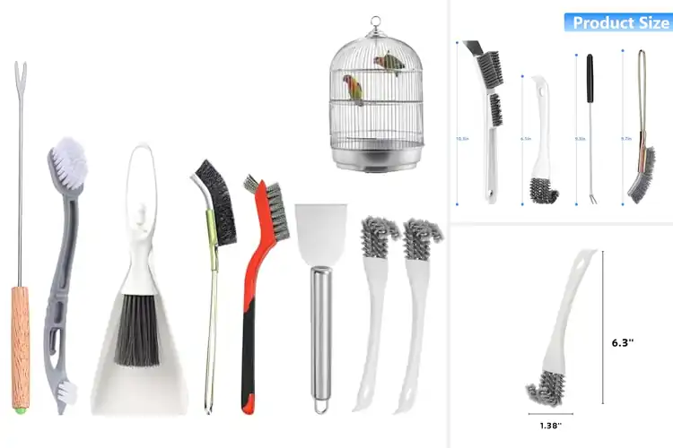 Detailed view of Best Cleaning Brushes For Bird Cages