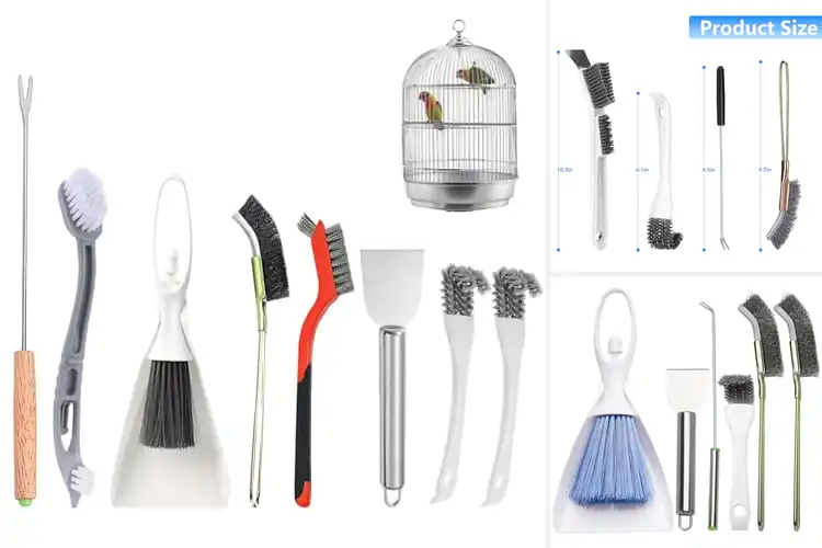 Detailed view of Best Ergonomic Bird Cage Cleaning Set