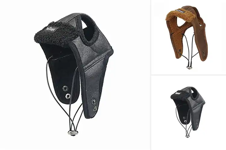 Detailed view of Best Fitting XXL Dog Aviator Hat: Cozy & Stylish Winter Gear