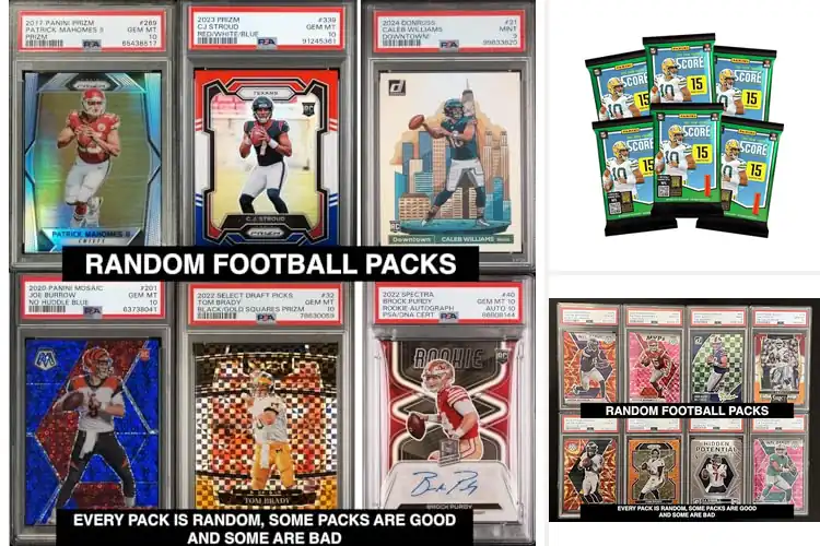 Detailed view of Best Football Card Blister Packs