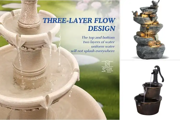 Detailed view of Best Landscape Water Features