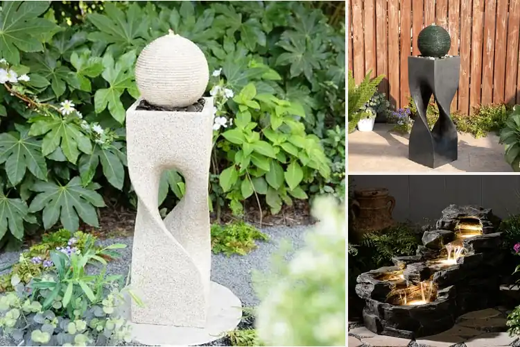 Detailed view of Best Large Outdoor Fountain 36.5 Inch