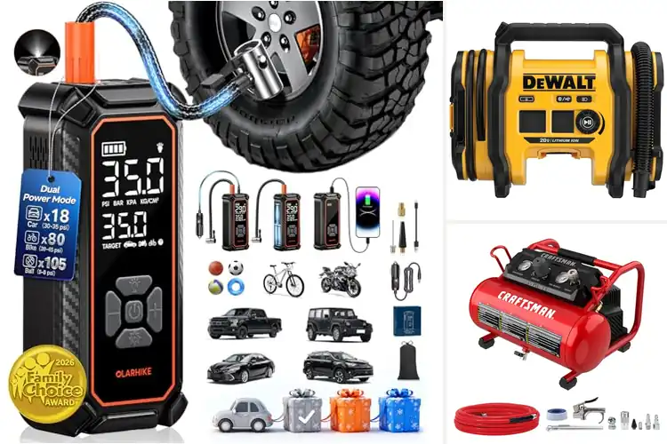 Detailed view of Best Lightweight Portable Air Compressors 19 Pounds