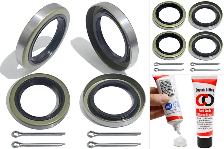 Detailed view of Best NBR Grease Seals: Ultimate Trailer Bearing Protection