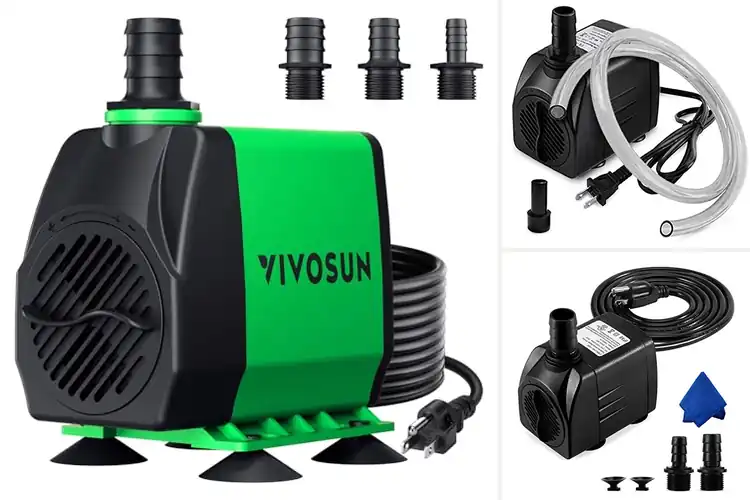 Detailed view of Best Outdoor Water Feature Pump Included