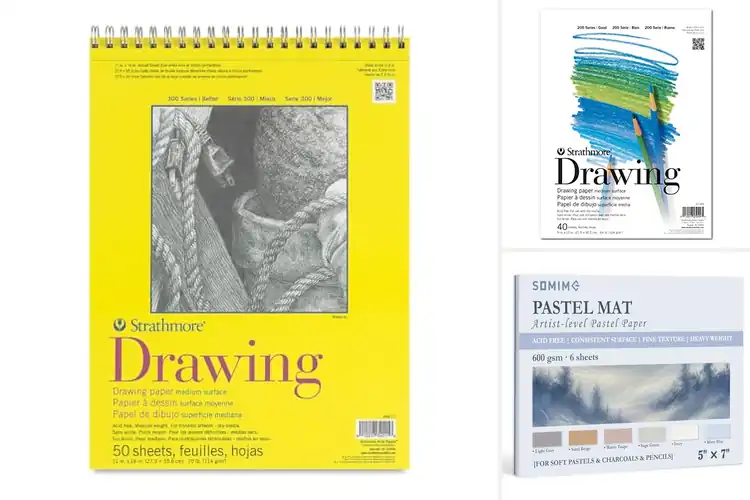 Detailed view of Best Papers For Colored Pencil Ink Charcoal Pastel