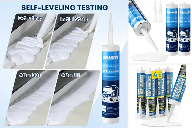 Detailed view of Best RV Roof Sealants