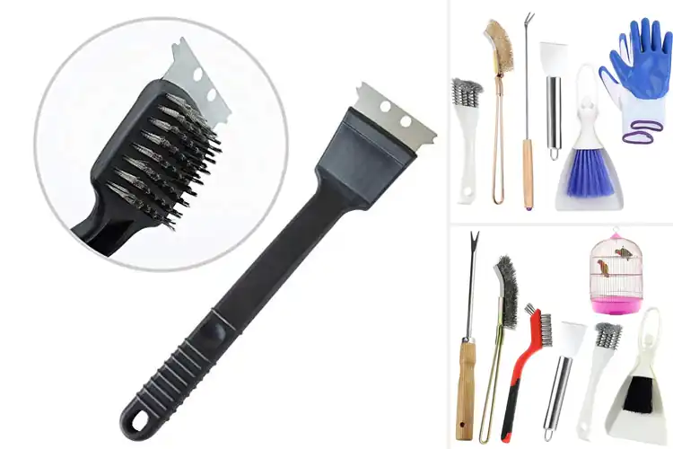 Detailed view of Best Stainless Steel Bird Cage Scrapers