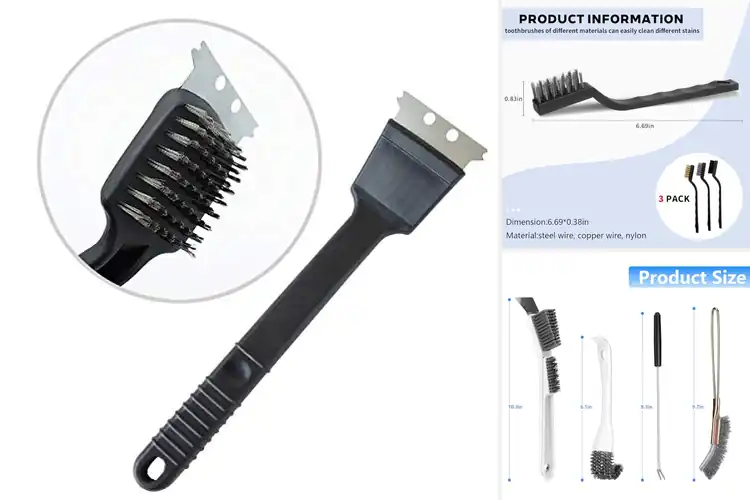 Detailed view of Best Stainless Steel Cage Cleaning Brushes