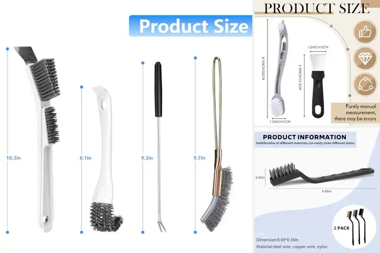 Detailed view of Best Stainless Steel Cage Cleaning Sets