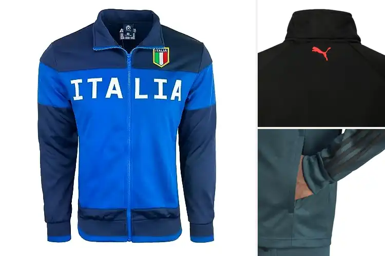 Detailed view of Best Stand Up Collar Warmup Jackets