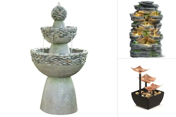 Detailed view of Best Stone Trim Water Fountain