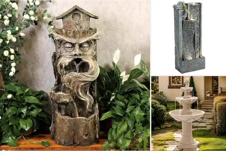 Detailed view of Best Three Tier Water Feature