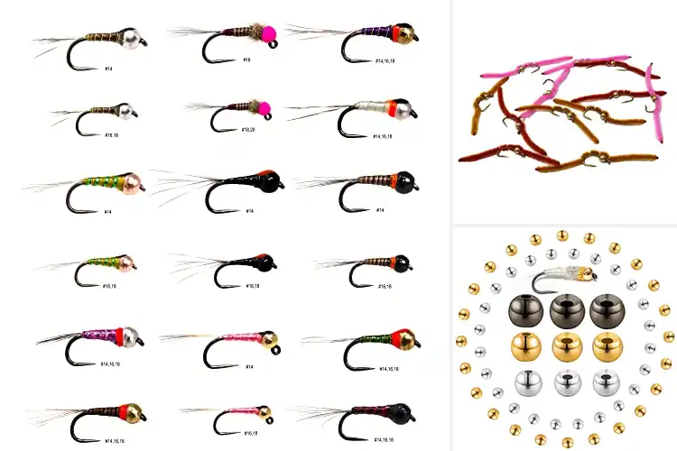 Detailed view of Best Tungsten Bead Flies