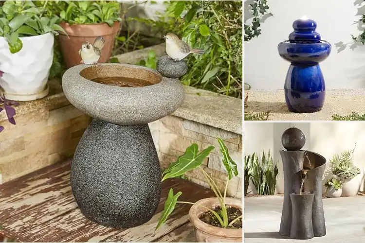 Detailed view of Best Zen Style Pedestal Fountain: Tranquility for Any Space